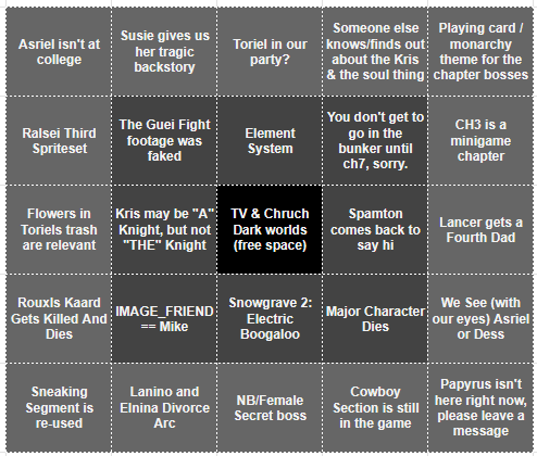 A screenshot of DELTARUNE