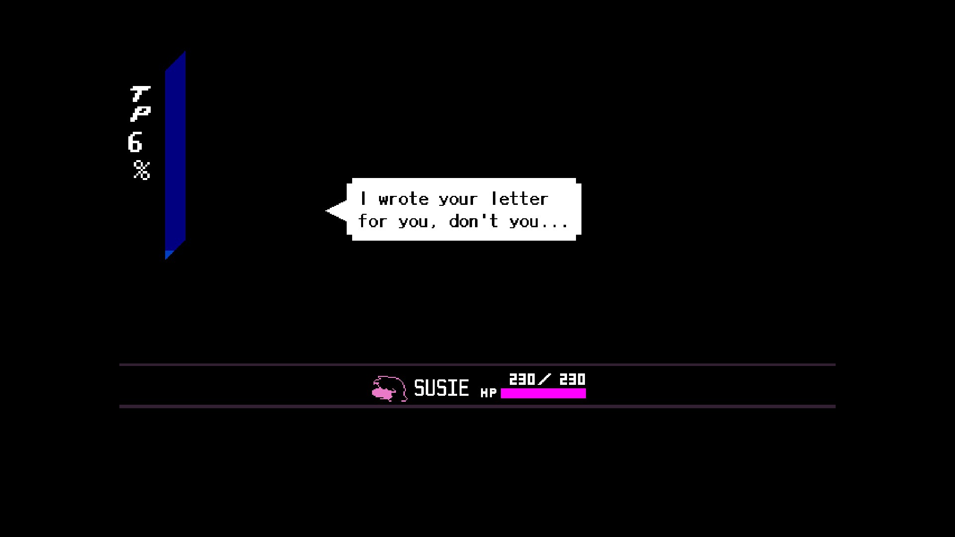 A screenshot of DELTARUNE