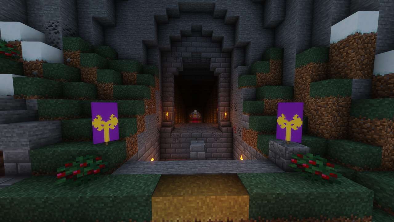 our largest world in scope, likely because it was played around the time that everyone was sheltering in their homes from COVID-19. we have castles, we have ruined homes, we have towers both evil and phallic in shape, and a city in the land of mushrooms.