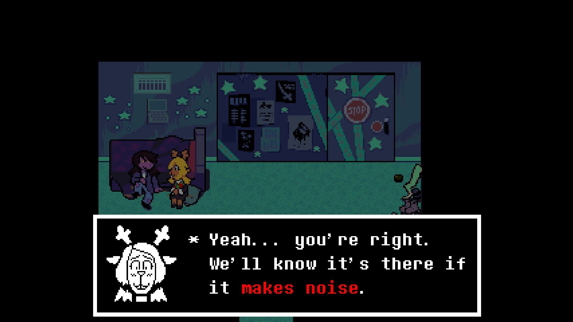 A screenshot of DELTARUNE
