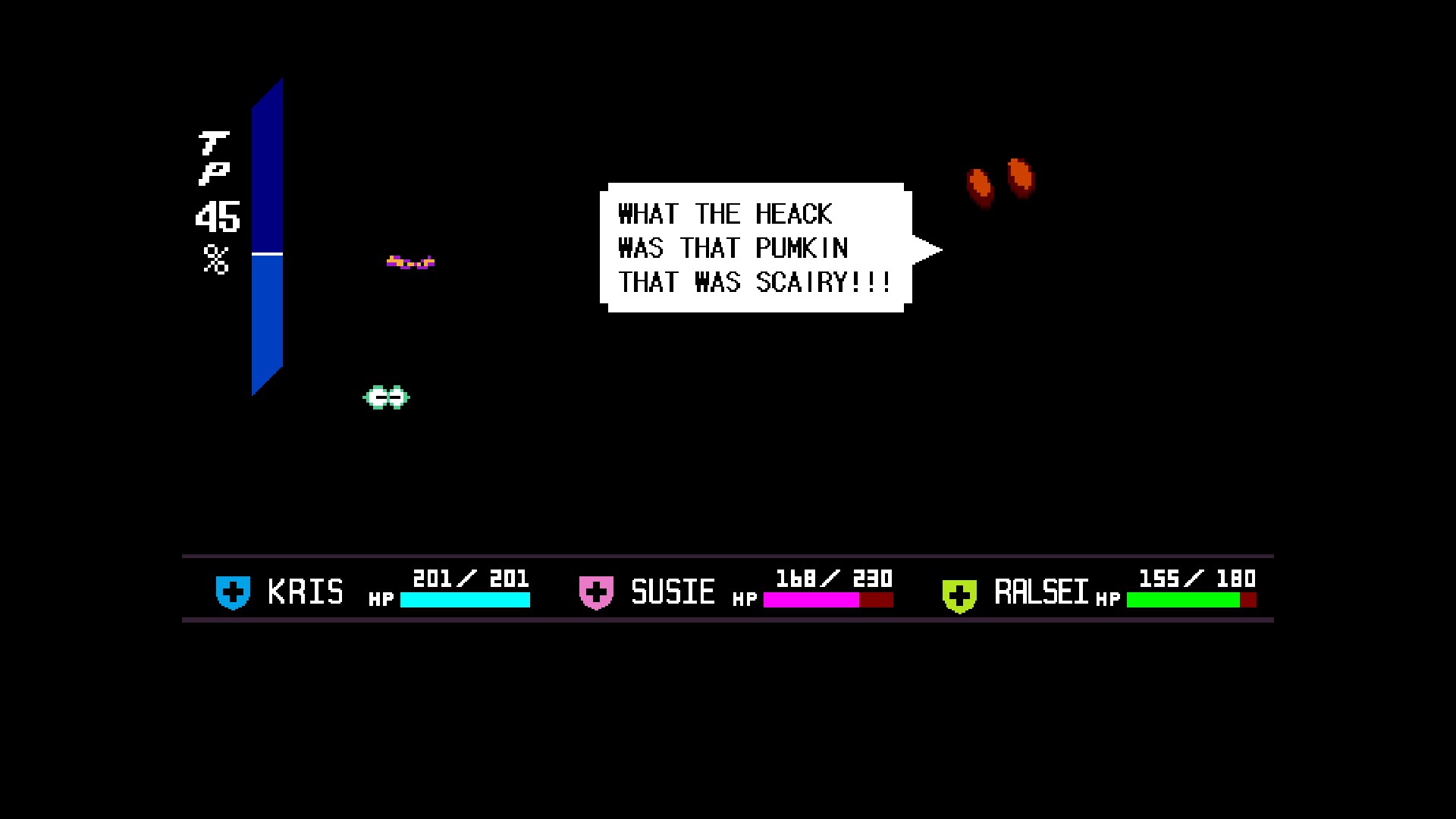 A screenshot of DELTARUNE