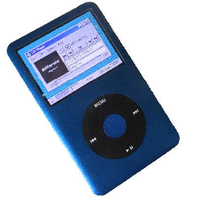 an Ipod music player