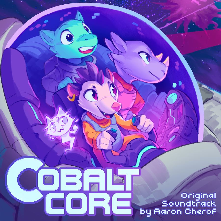 Cover for Cobalt Core, featuring it's cartoon anthropomorphic animal spaceship pilots