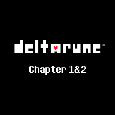 Cover for Deltarune, featuring the word Deltarune