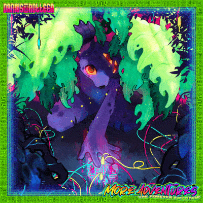 Image fades through many different cover arts, featuring vibrantly colorful landscapes and anthropamorphic characters.